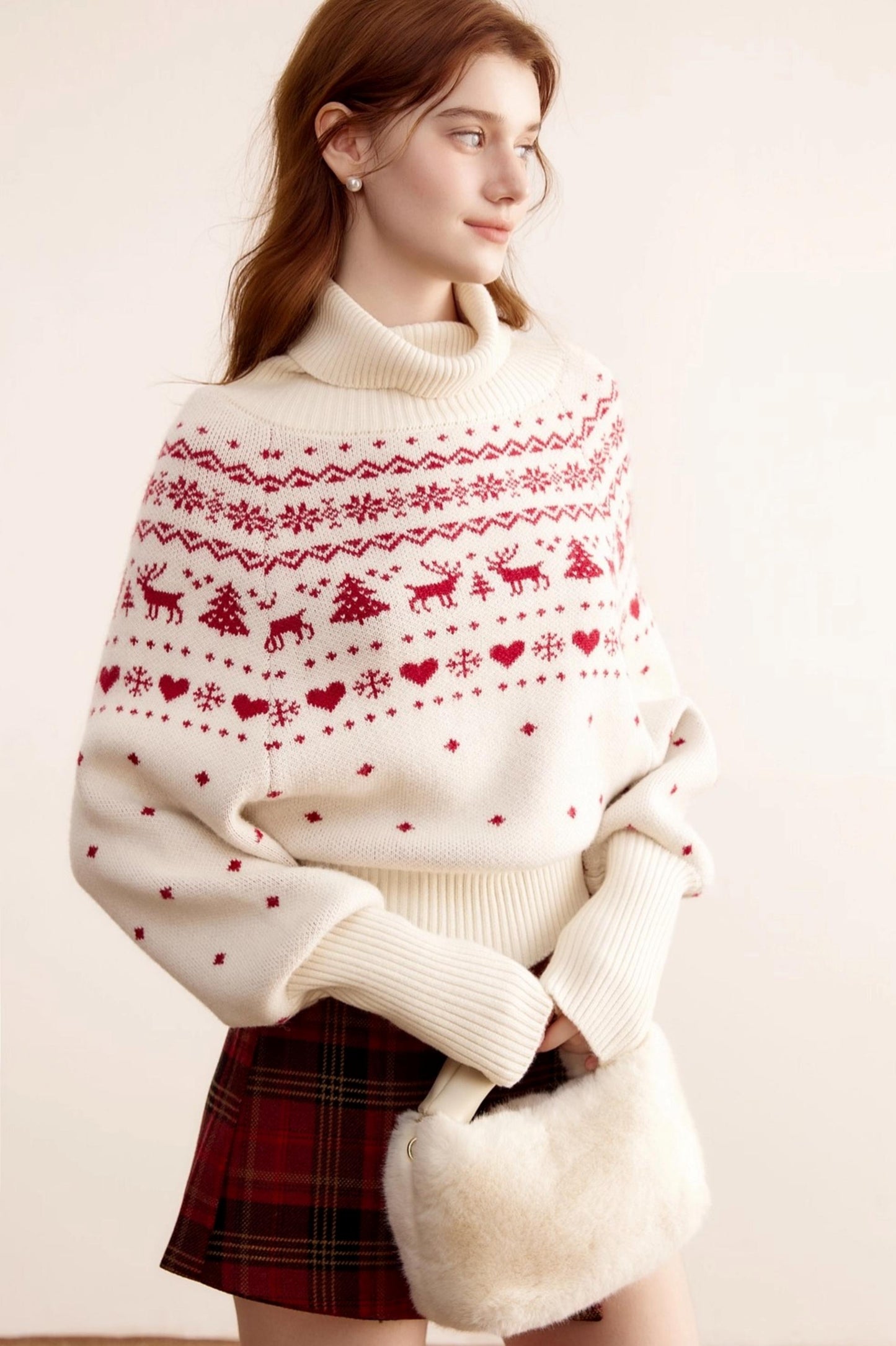 Christmas Fair Isle Turtleneck Sweater
