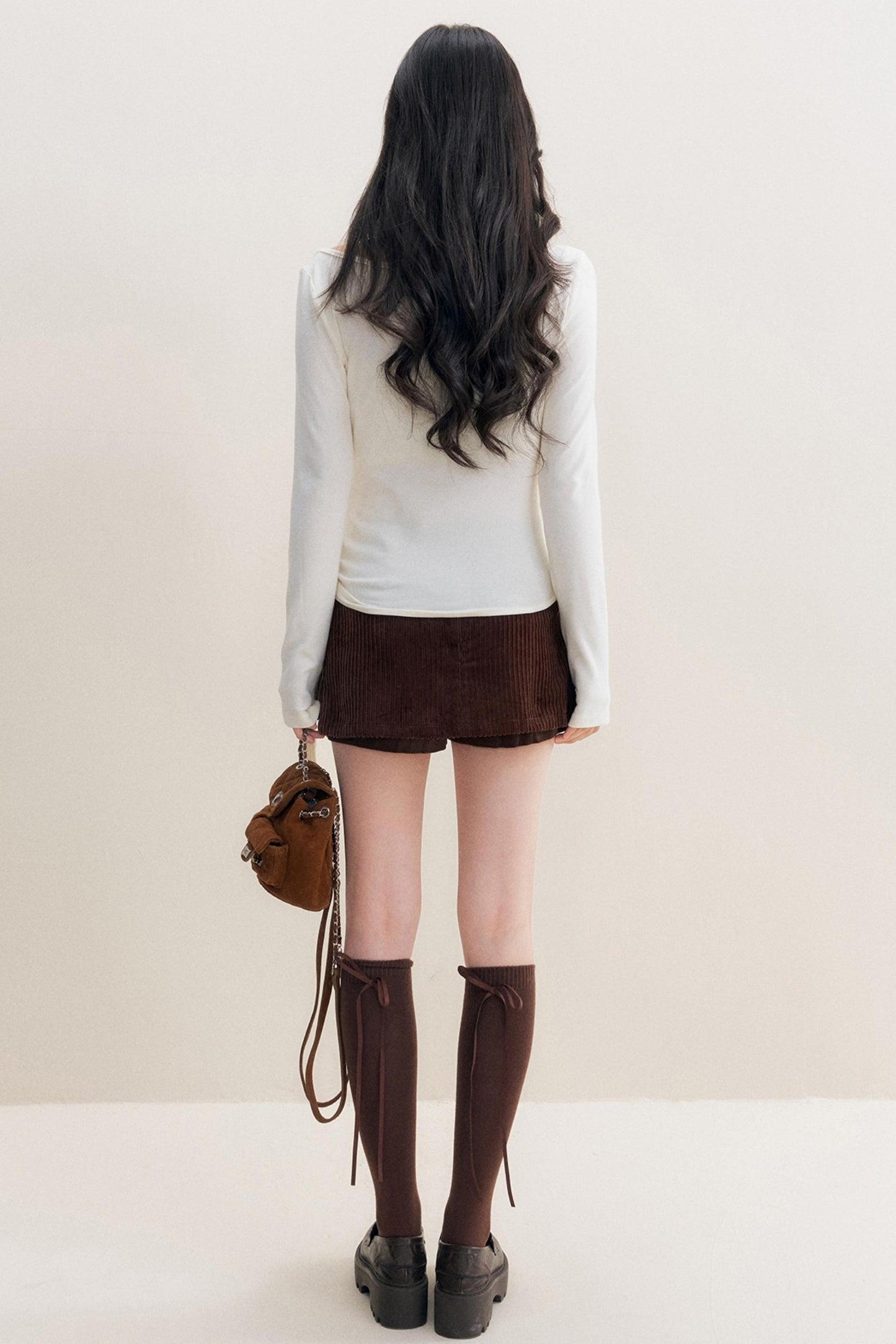 Luxury Corduroy A-Line Skirt