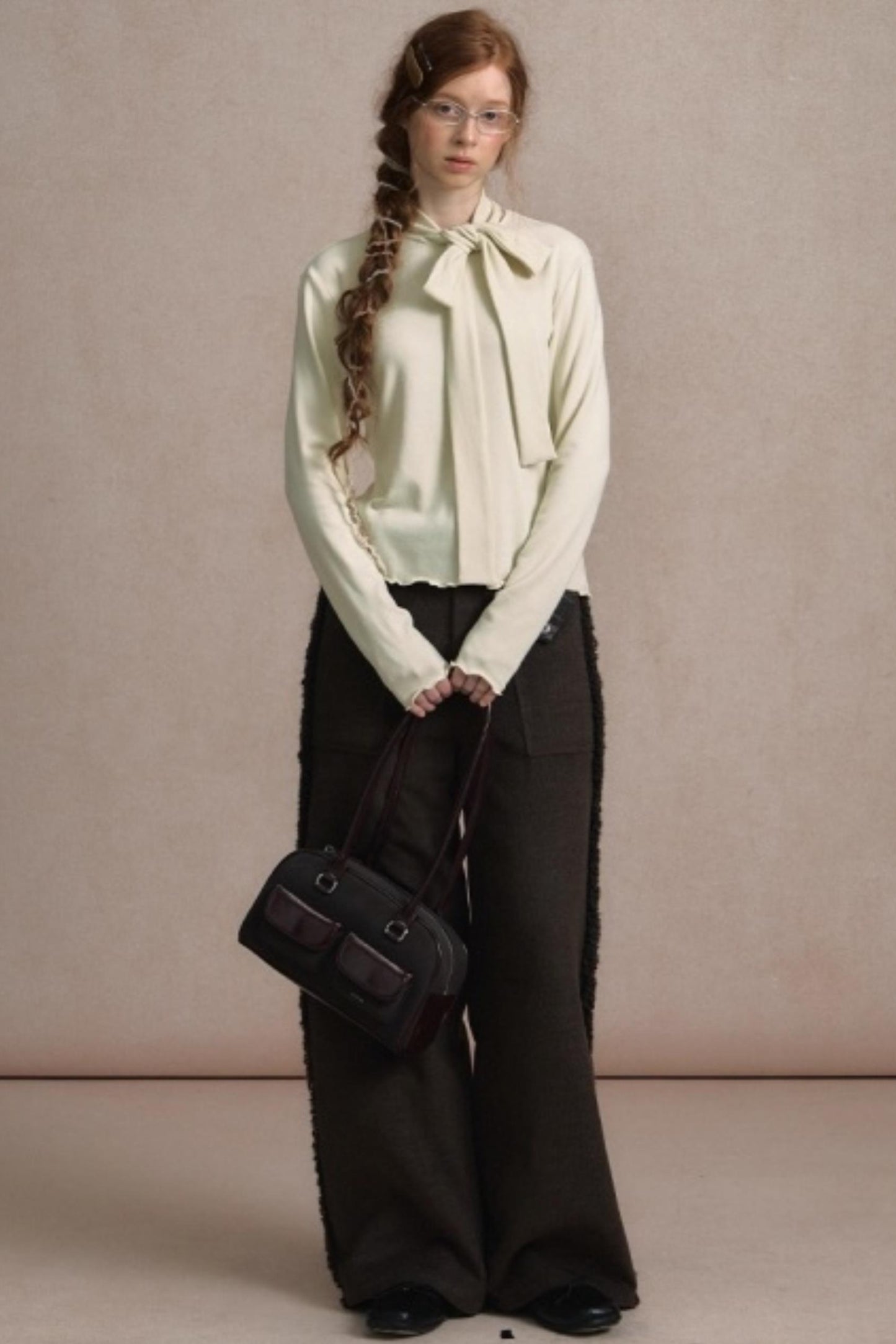 Lazy Drape Wide-Leg Pants