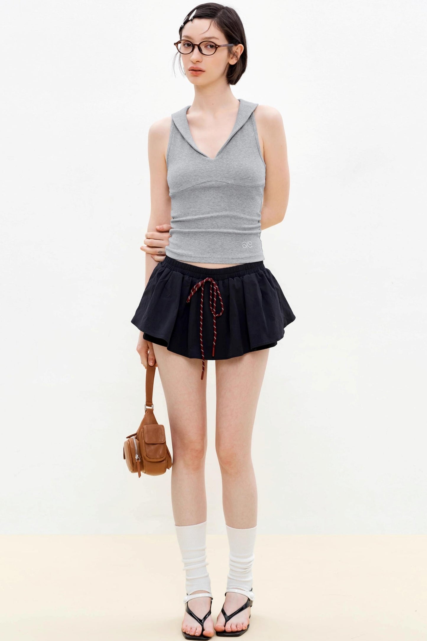 Sleek V-Neck Knit Vest