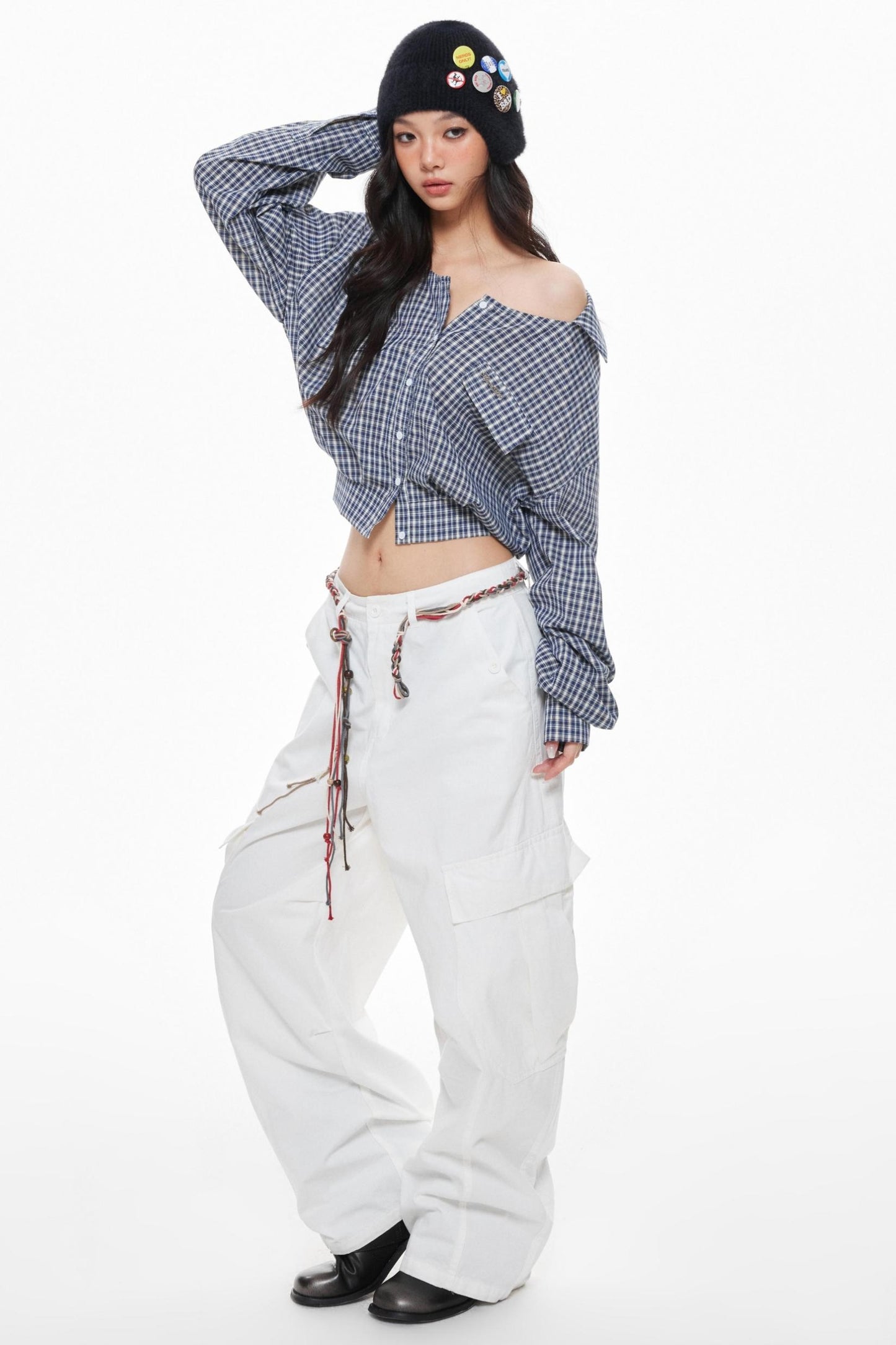 Orange Yellow Cargo Trousers