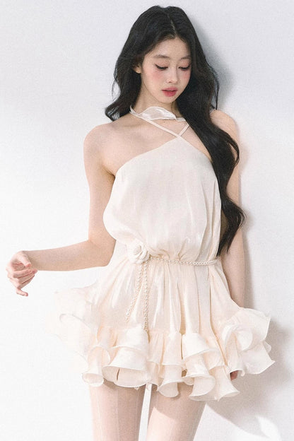 Summer Apricot Elegance Dress