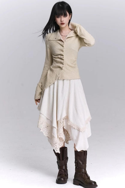 Ghostly Irregular Autumn Shirt