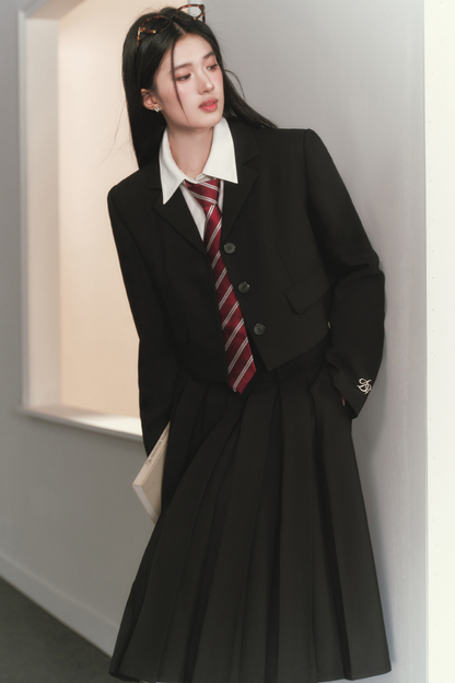 Mid-Length Pleated Skirt