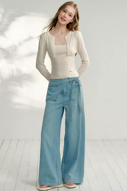 Jacquard Knit Cardigan Top Set-Up