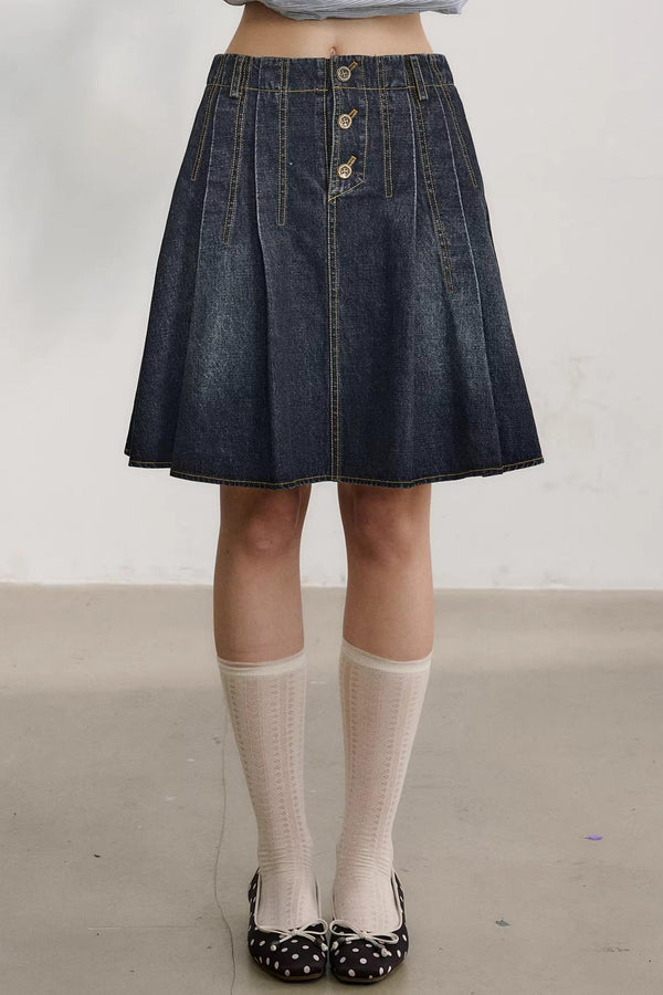 First Love Denim Skirt Set