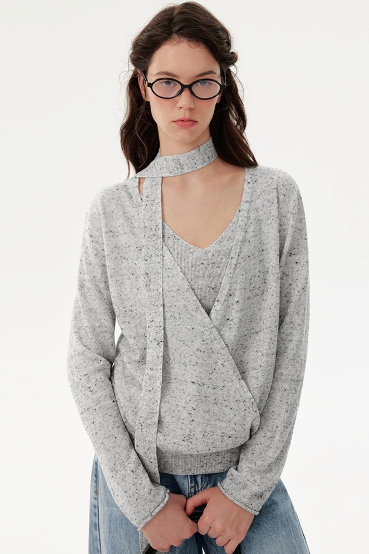 Wrap-Around Folded Linen Vest Set-Up