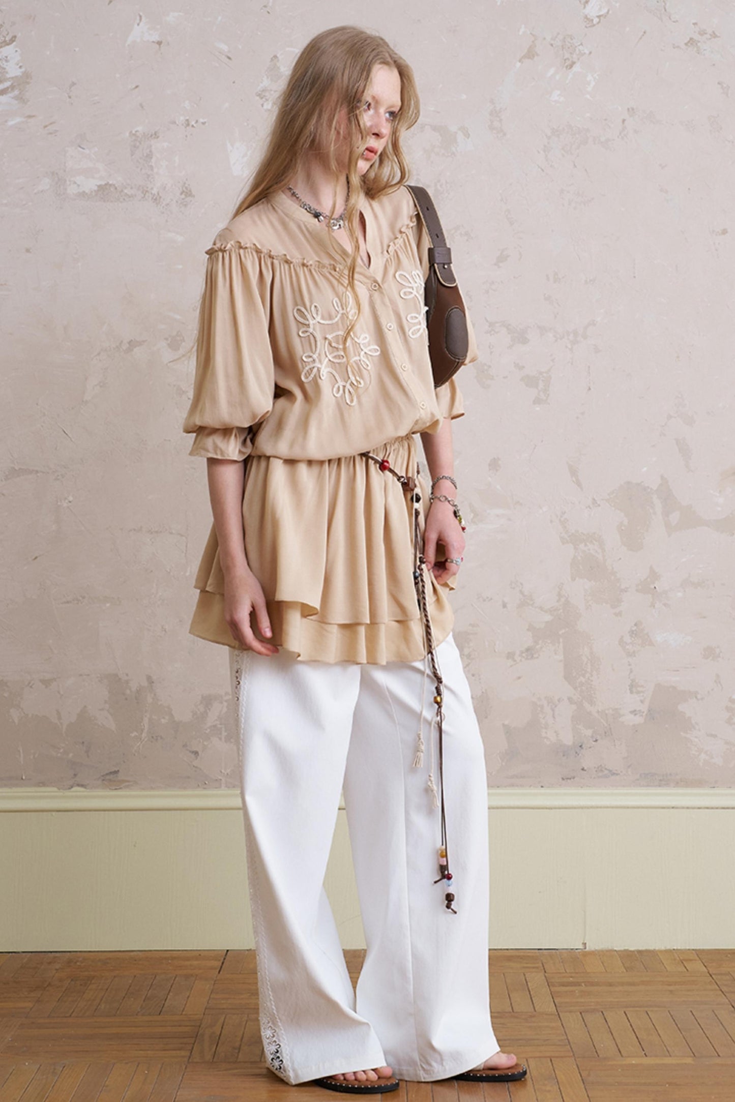 Summer Lace-Up Casual Pants