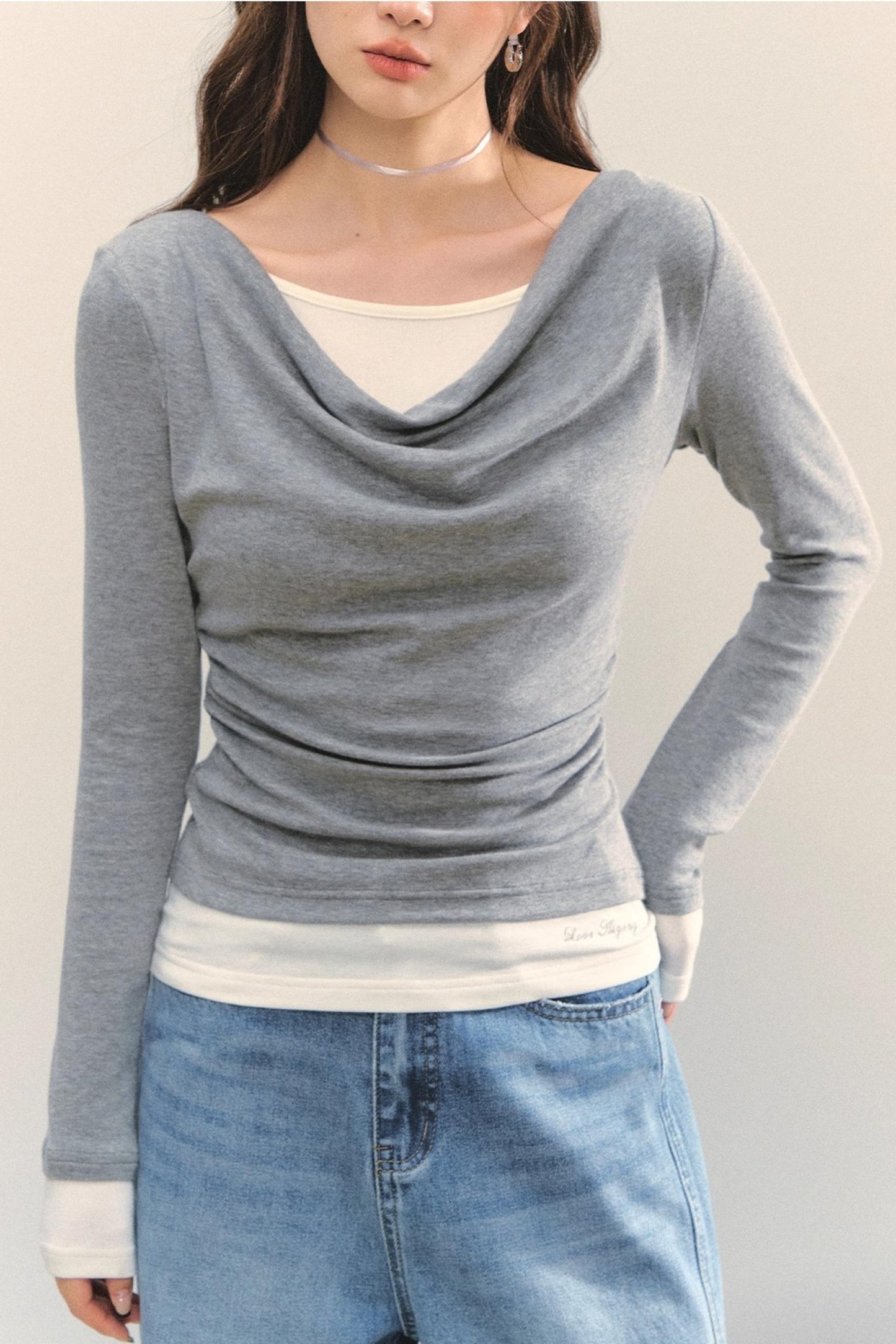 Swing Slim Fit Patchwork T-Shirt