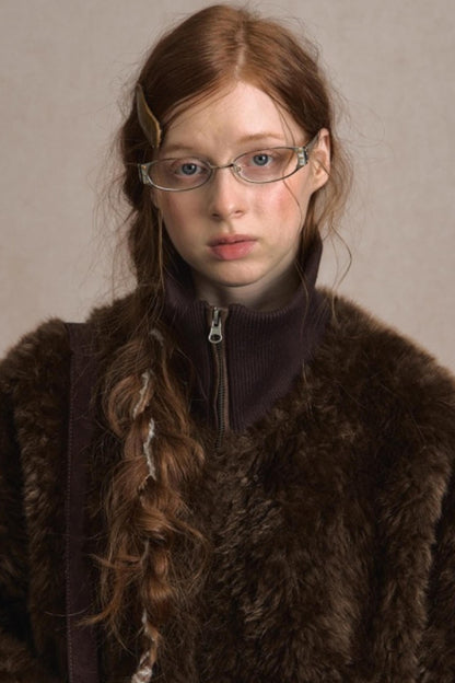 Thickened Lambswool Suede Jacket