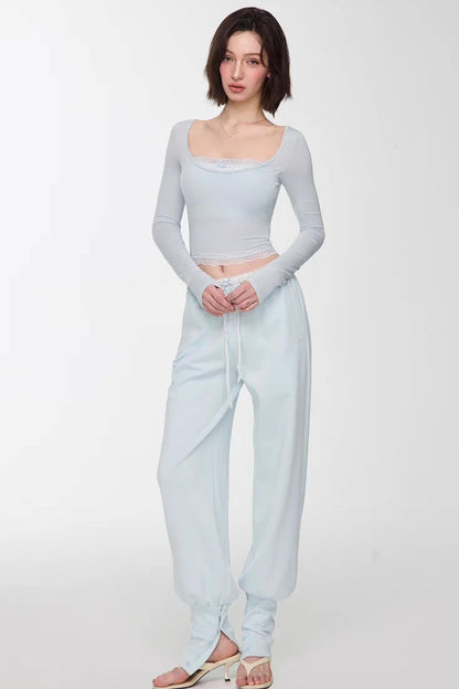 Modal Lace Slim Fit Top