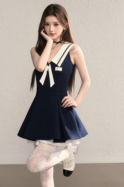 Gray Daughter Navy A-Line Dress