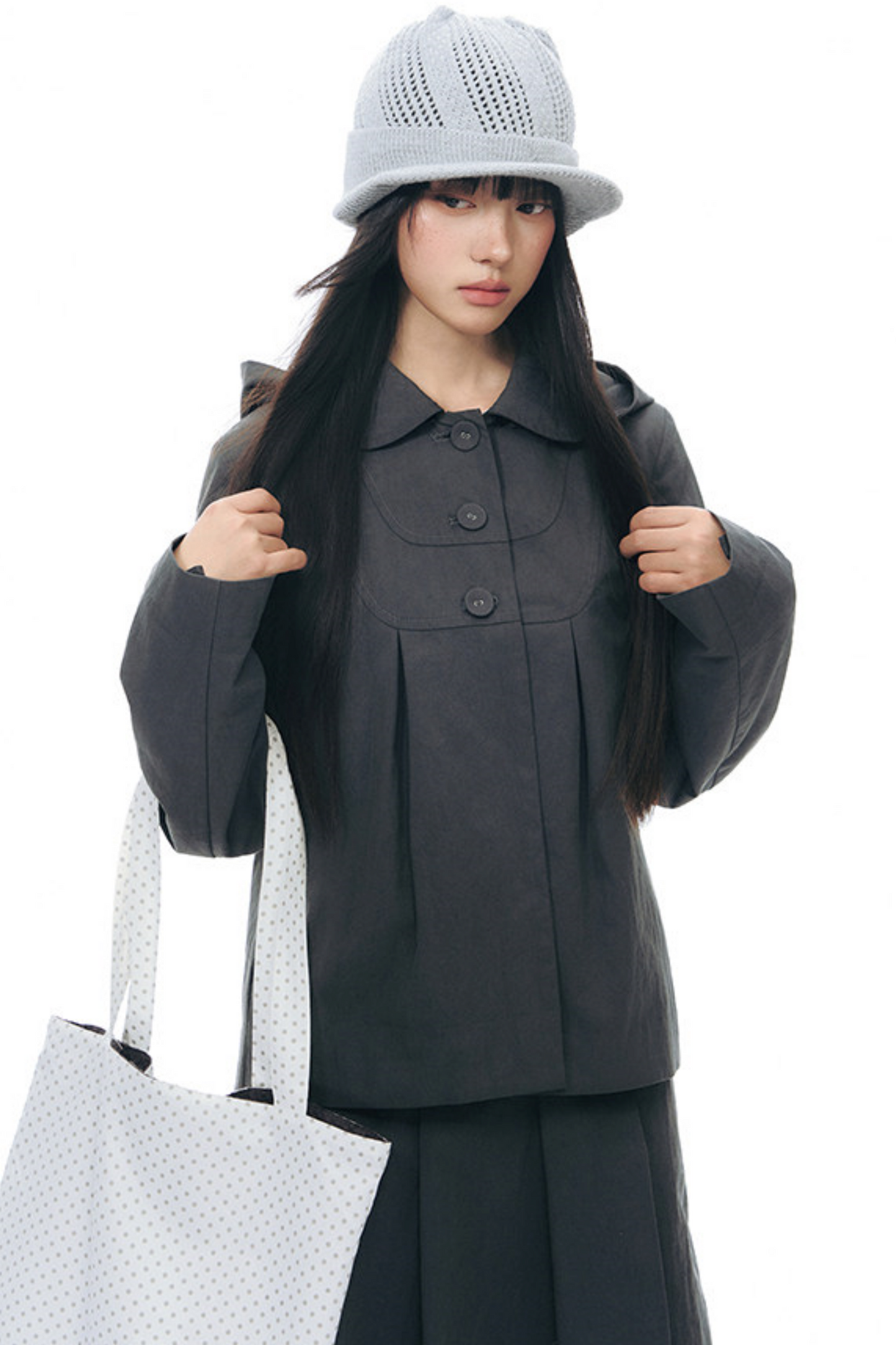 Retro Hooded Windbreaker Jacket