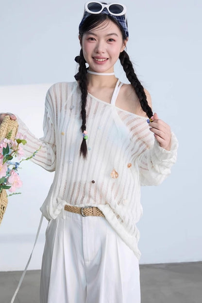 Chic Sunscreen Blouse