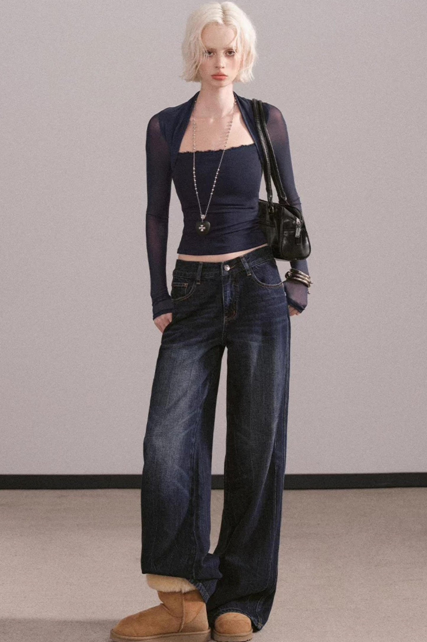 Lace Mesh Waist-Cinching Vest