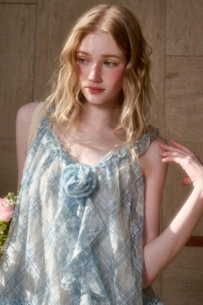 Floral Halter Babydoll Dress