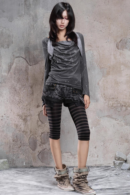 Diamond Collar Knit Top