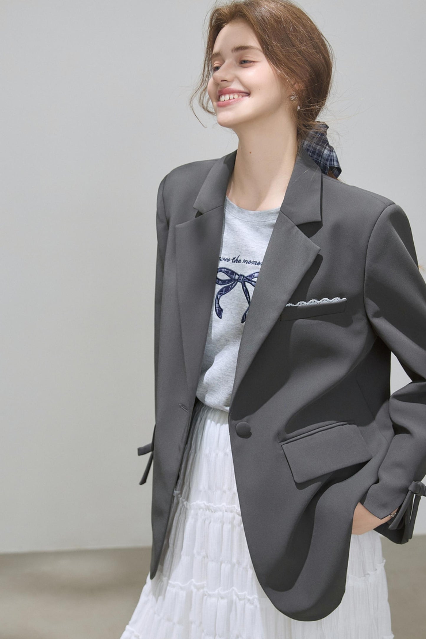 Gray Womens Blazer