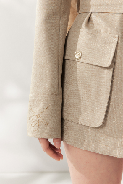 Gilded Butterfly Embroidery Jacket