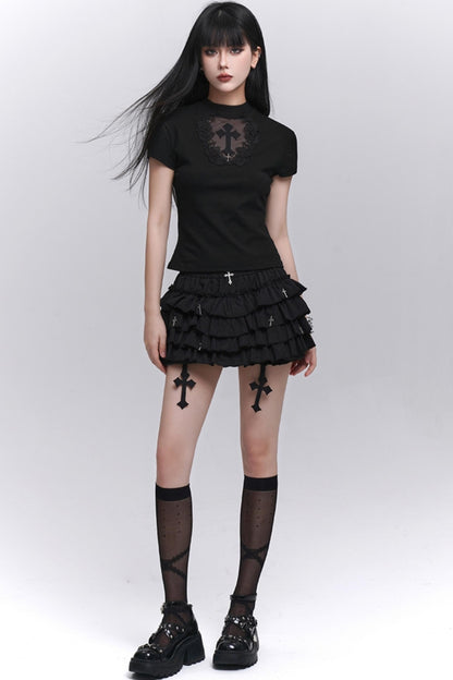 Black Gothic Ghost Skirt