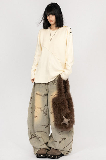 Retro Knitted Minimal Top