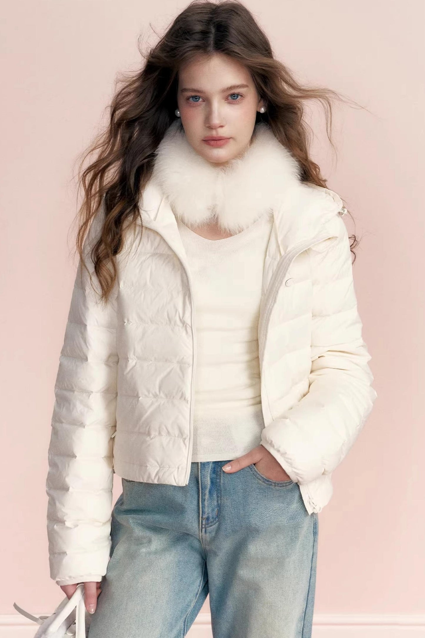 Linen Wool V-Neck Top