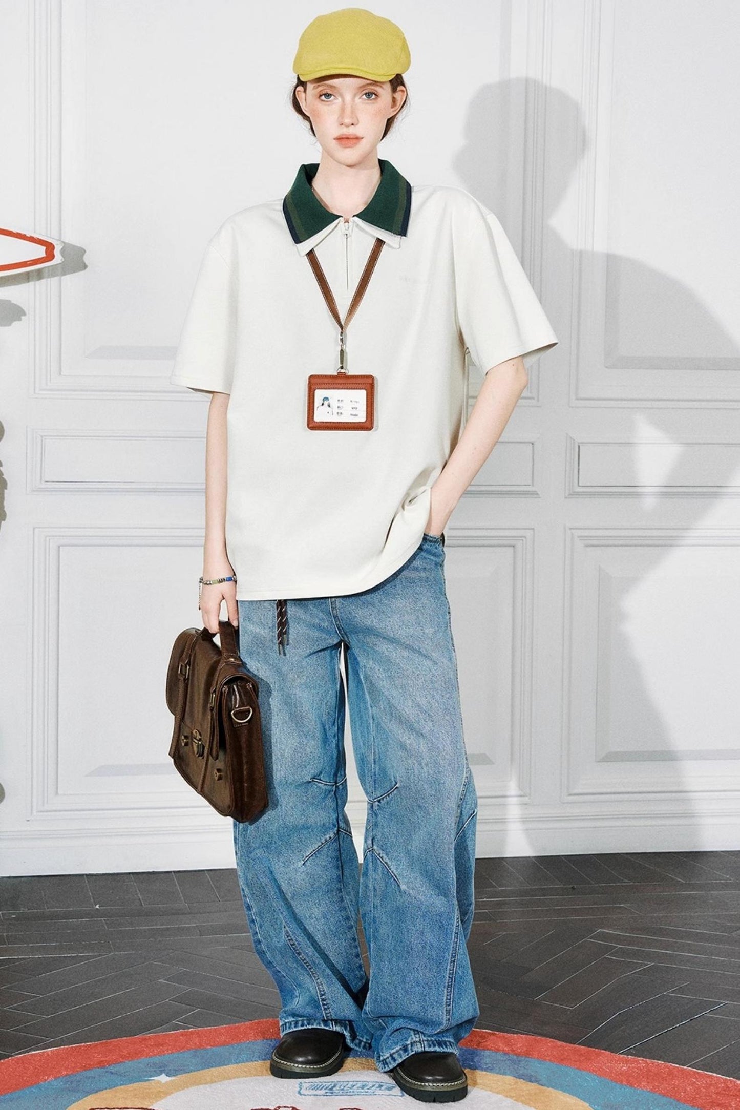 Color Block Polo Tee