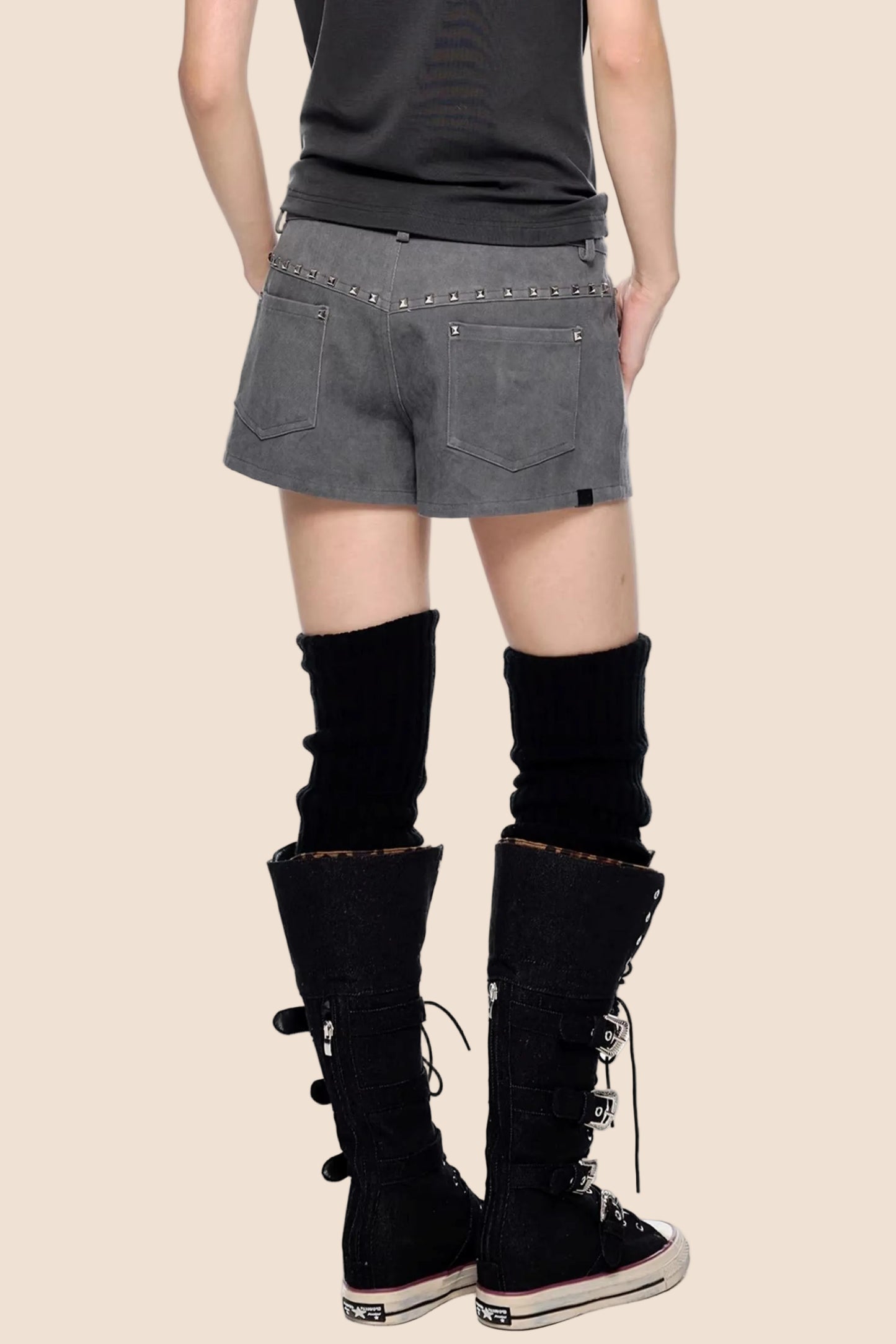 Rivet Retro A-Line Shorts