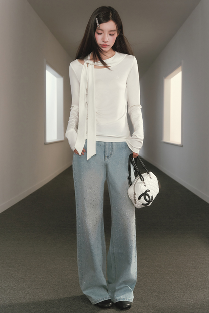 Slimming Waist-Cinching Turtleneck Top