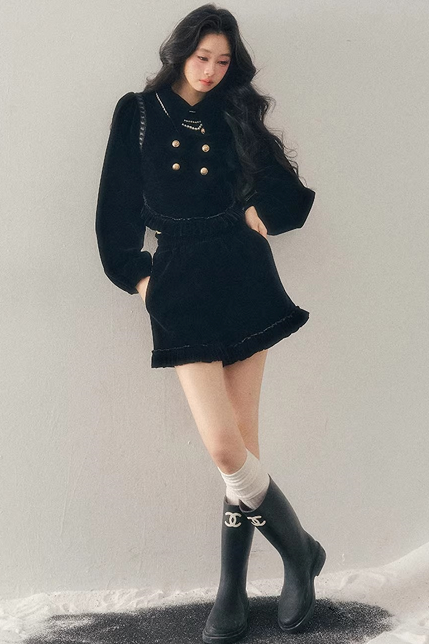 French Velvet Winter Suit Set-Up