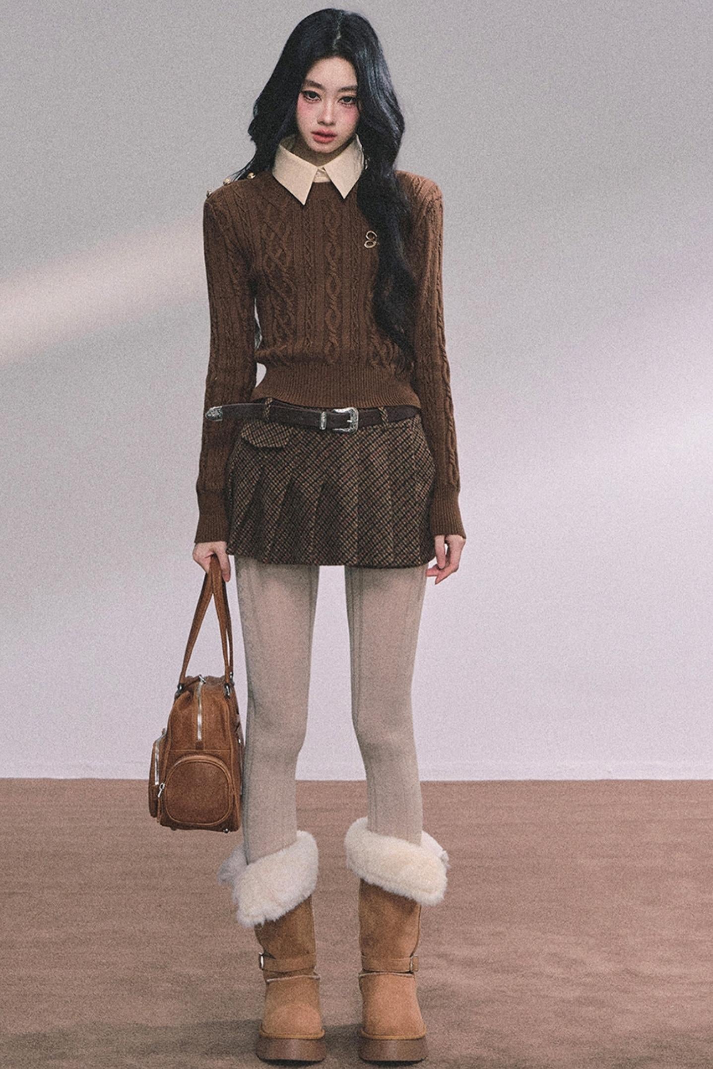 High Intelligence Knitted Top