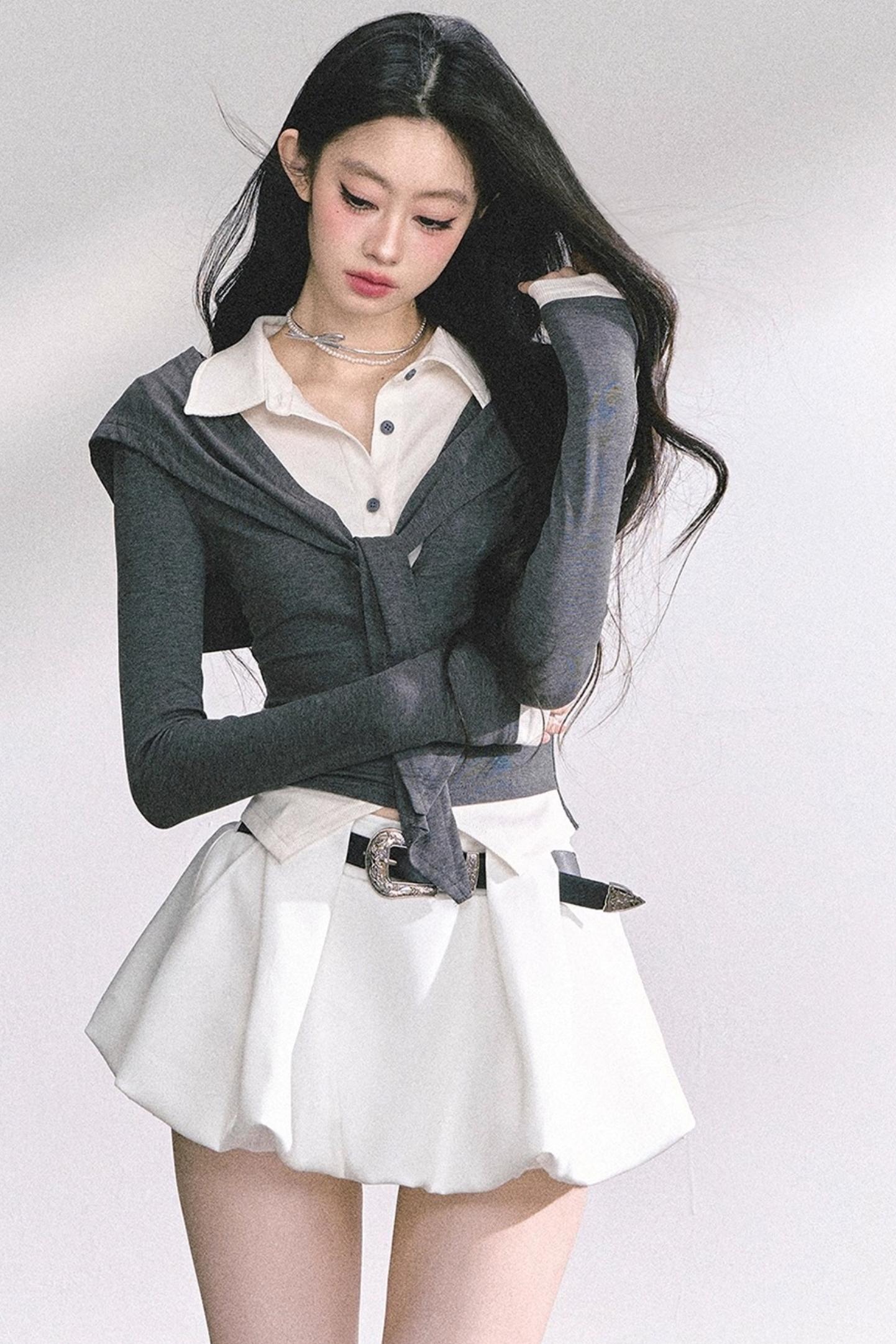 Autumn Waist Slimming Long-Sleeved Tops