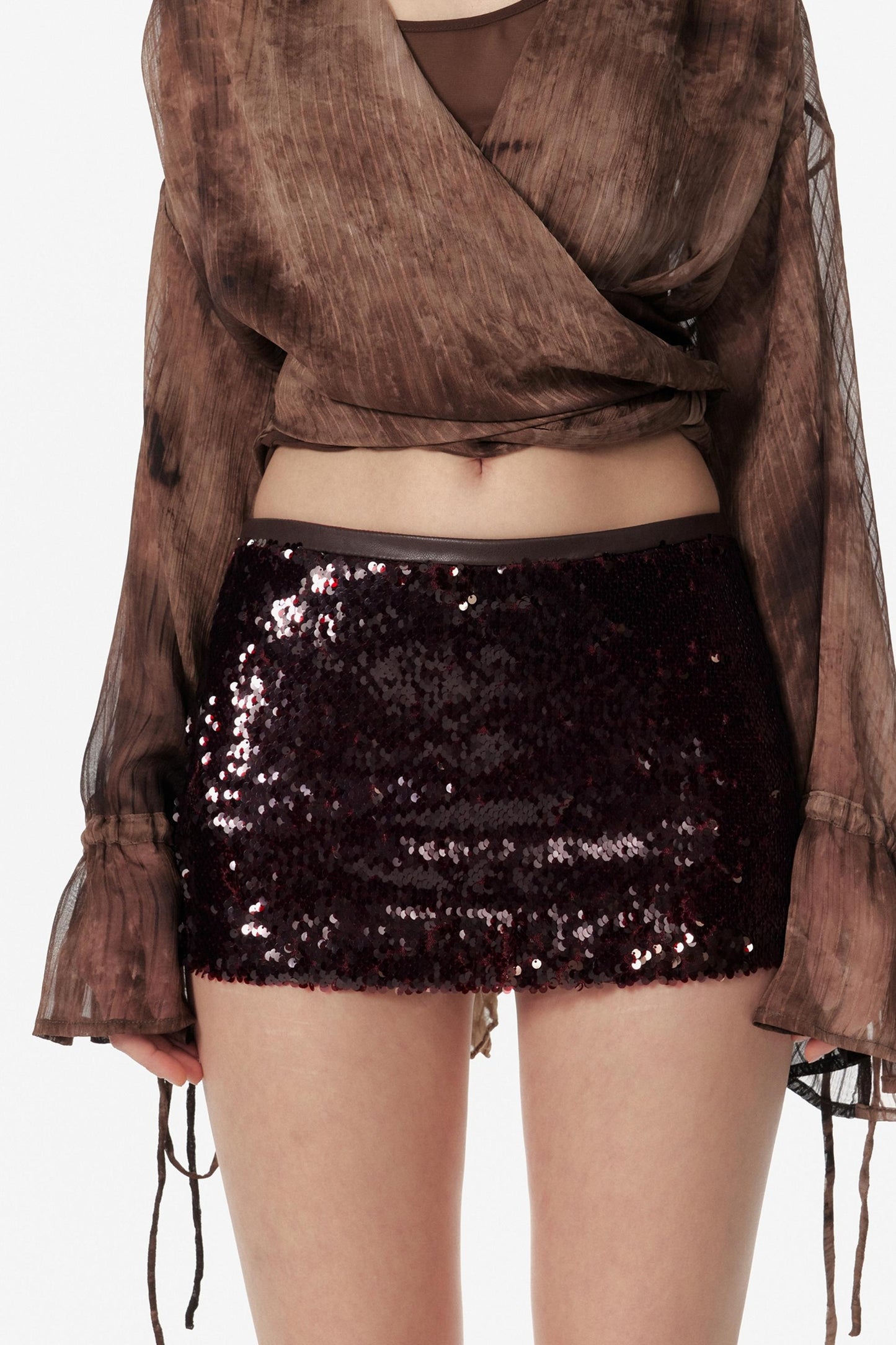 Temperament Sequin A-Line Skirt