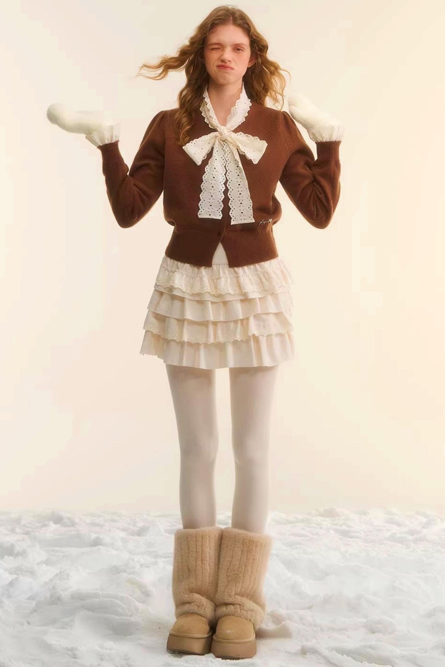 French Lace Retro Skirt