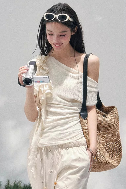 Light Whisper Ruffled Blouse