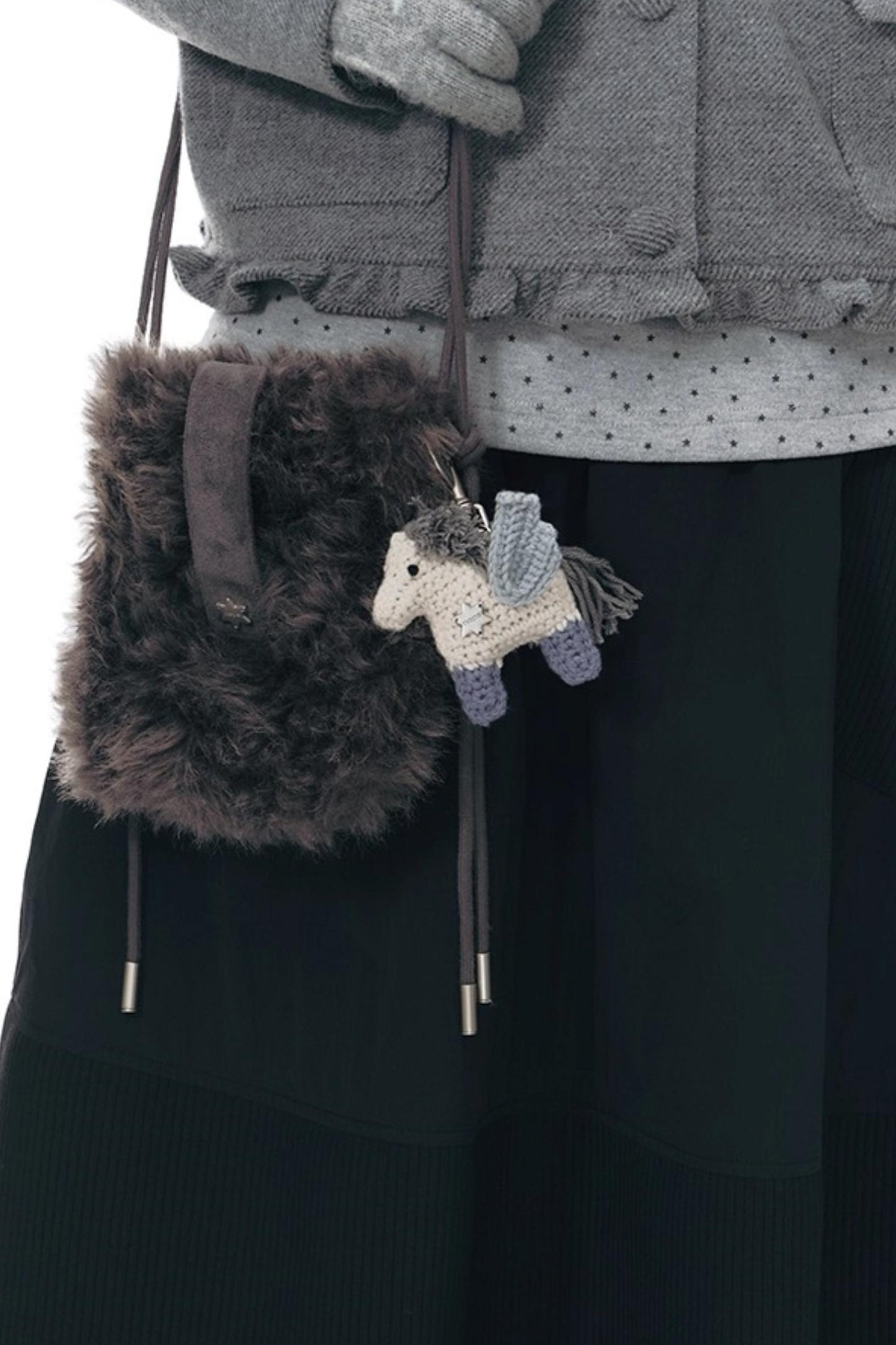 Handmade Furry Crossbody Bag