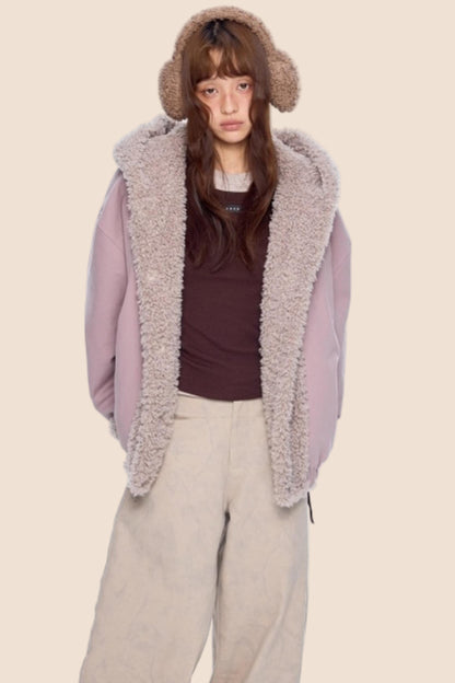 Hooded Fleece Cotton Jacket