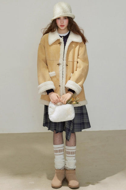 Loose Fit Lambswool Coat