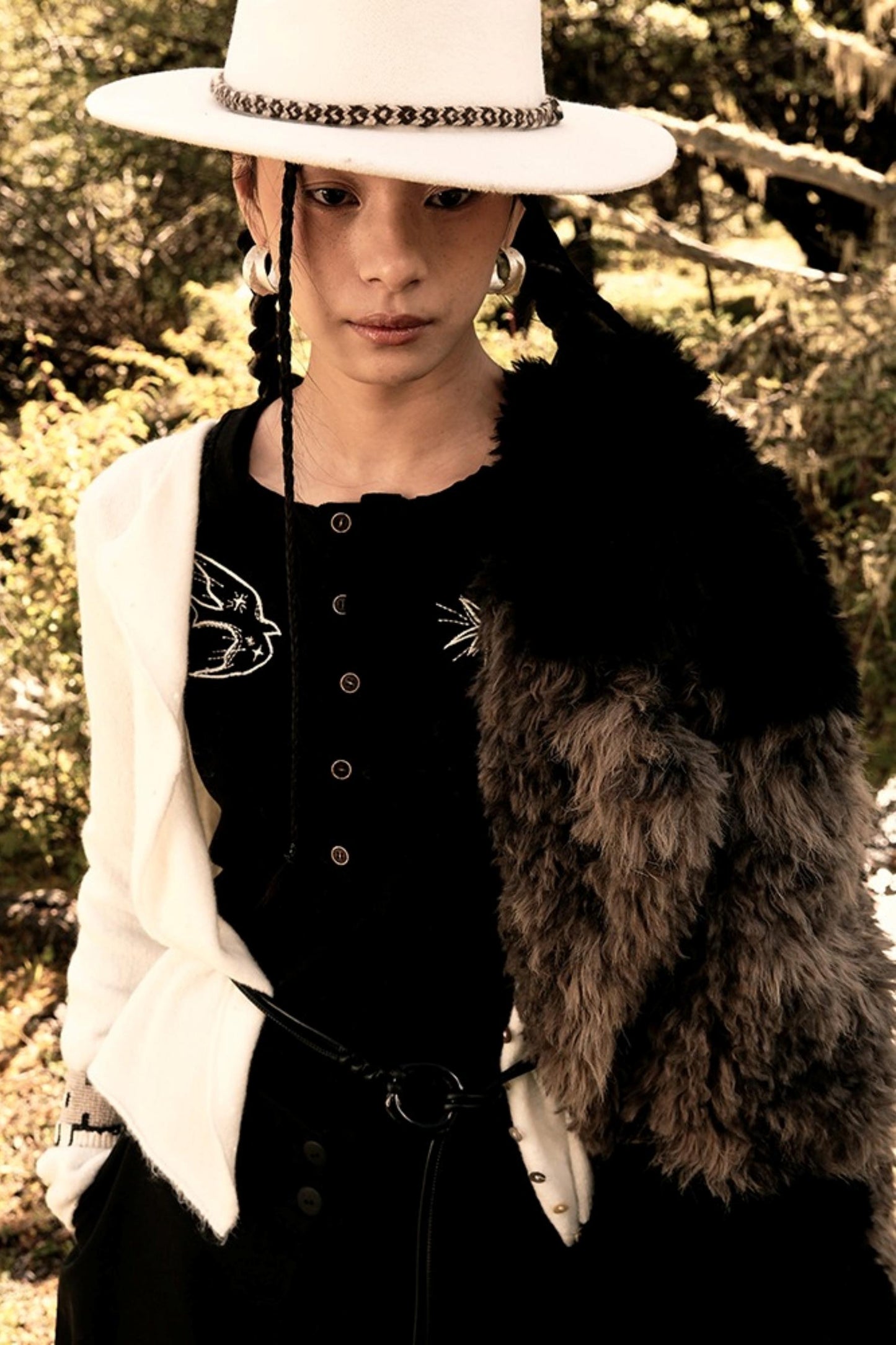 Feather Shadow Stars Slim T-Shirt