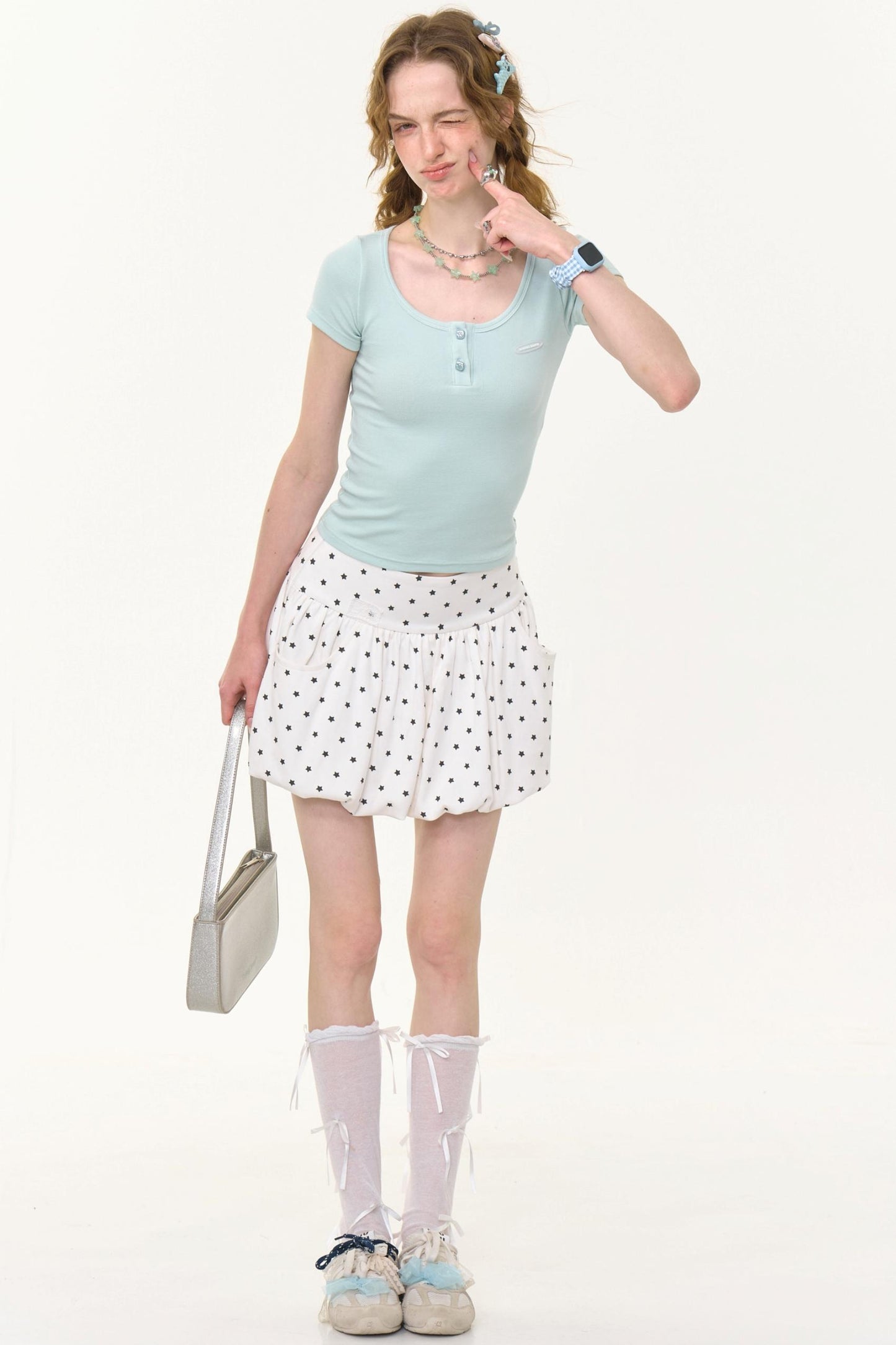 Starry Polka Dot Skirt