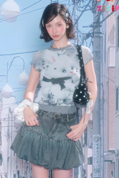 Rabbit Dream Mesh Top