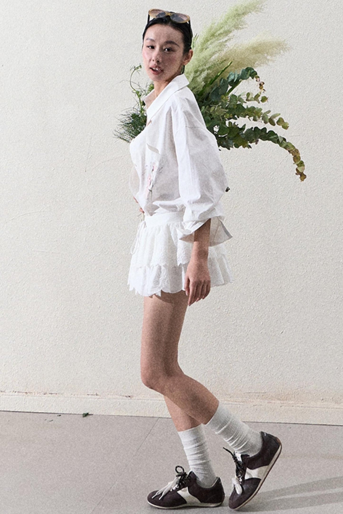 Elegant Layered Lace Skirt