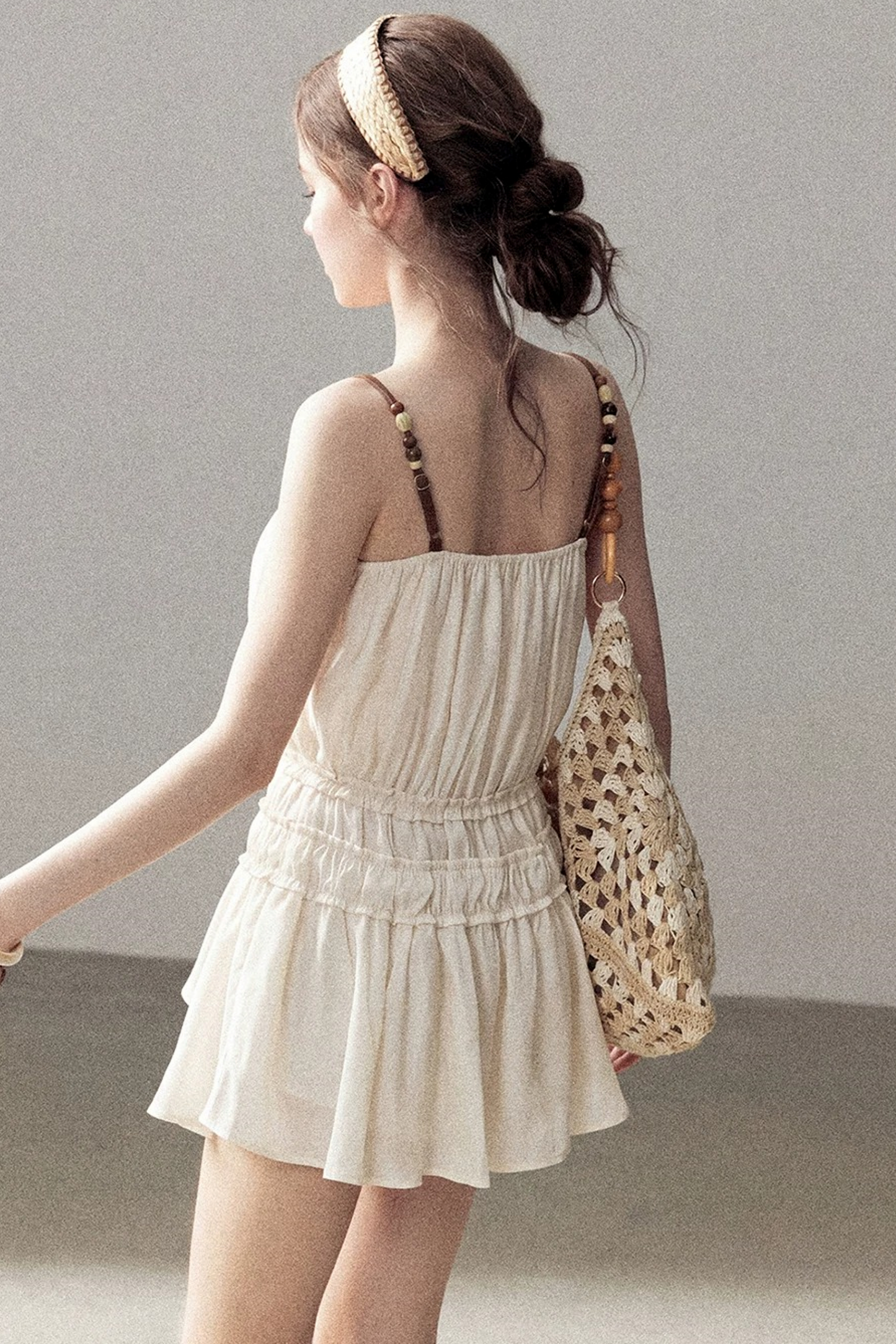 Französisches Sommerkleid mit Trägern