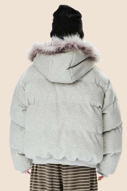 Fur Collar Retro Breadwear Jacket