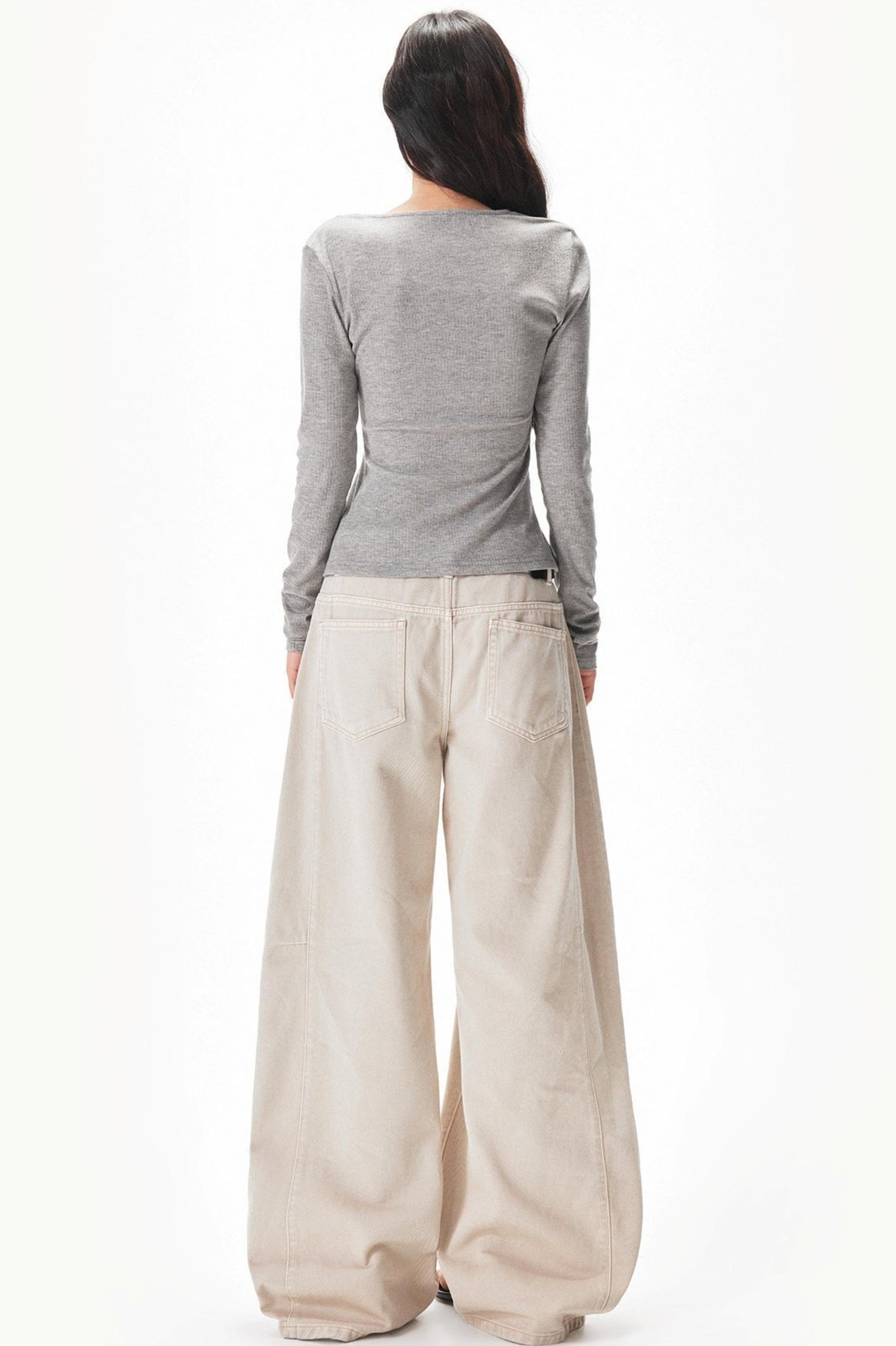 Retro Washed Apricot Cargo Pants