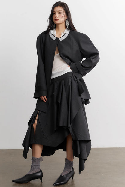 Celebrity Gray Blazer Top