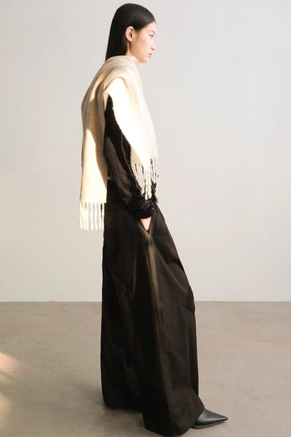 Handmade Crochet Wide-Leg Pants