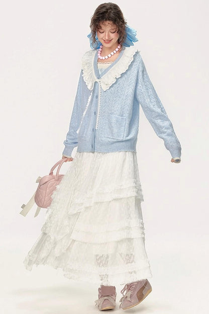 Deluxe V-Neck Knit Cardigan