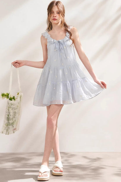 Ruffled A-Line Dress