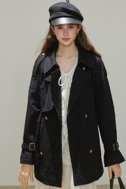 Autumn Double-Breasted Midi Coat